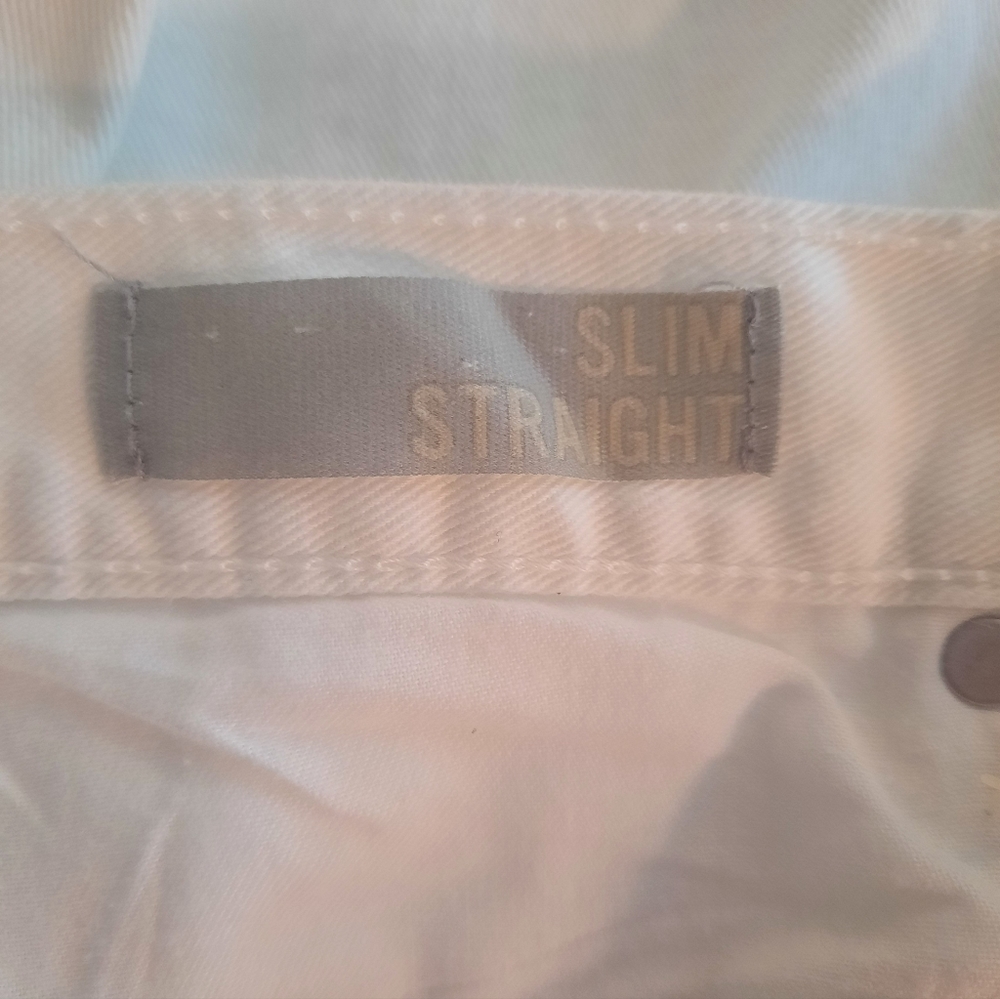 Arizona slim straight leg white jeans tall 30x34 *Y - Picture 5 of 6